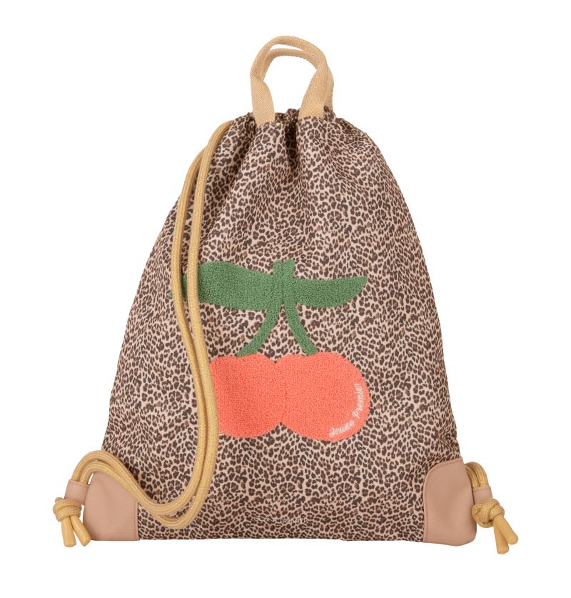 CITY BAG- LEOPARD CHERRY 