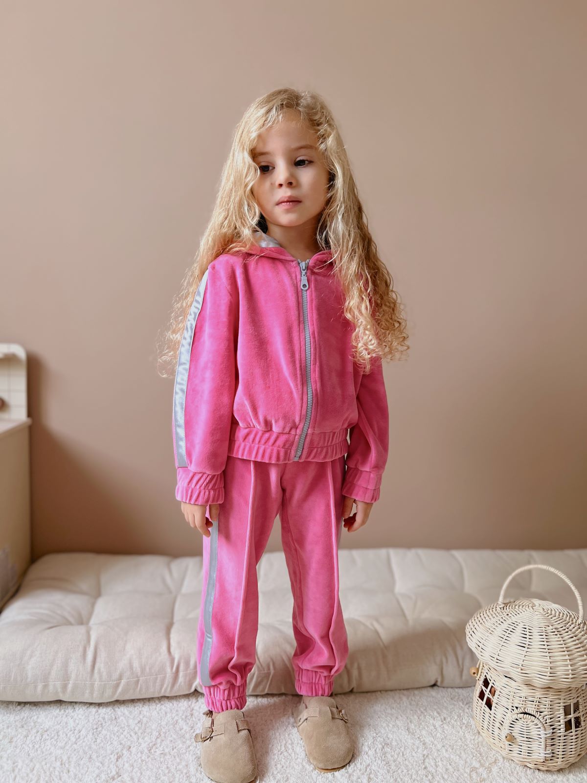 CHARLOTTE BABY PINK TRACK SUIT 